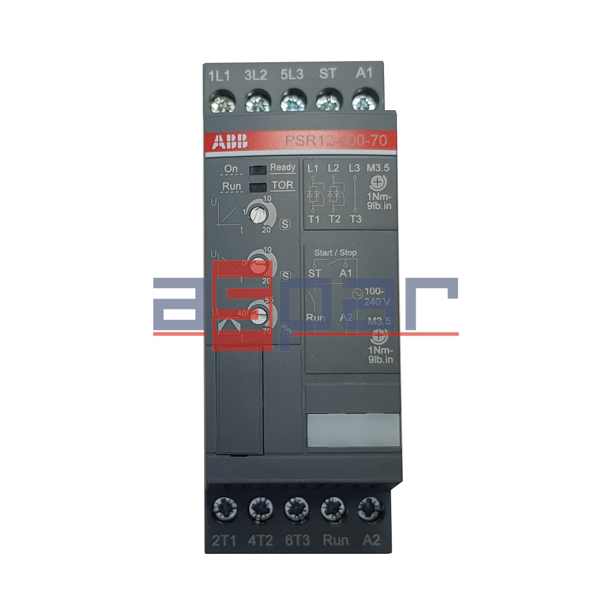 PSR12-600-70, ABB, softstart, 5,5kW, 12A,control 100-240VAC, PSR12 ...