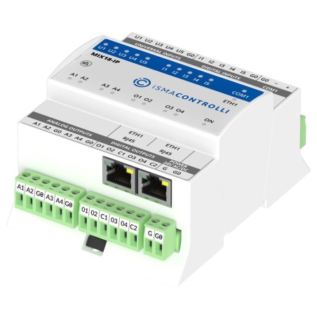 iSMA-B-MIX18-IP - 18 wejść / wyjść cyfrowych i analogowych