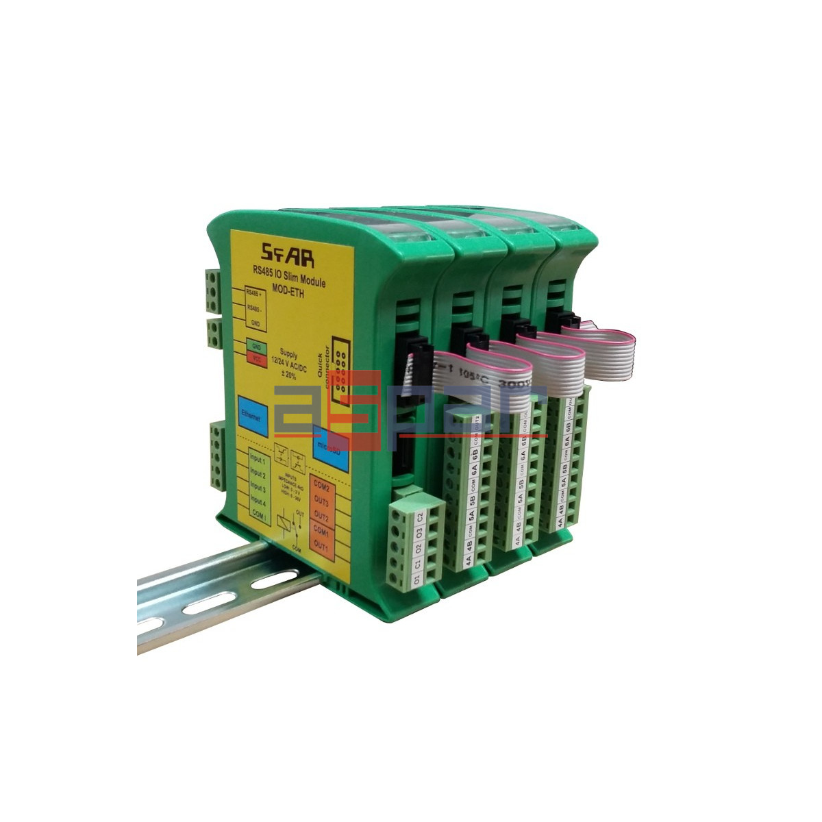 MOD-QC, connection ribbon, MODQC, IO Modbus module, sfar, ampero