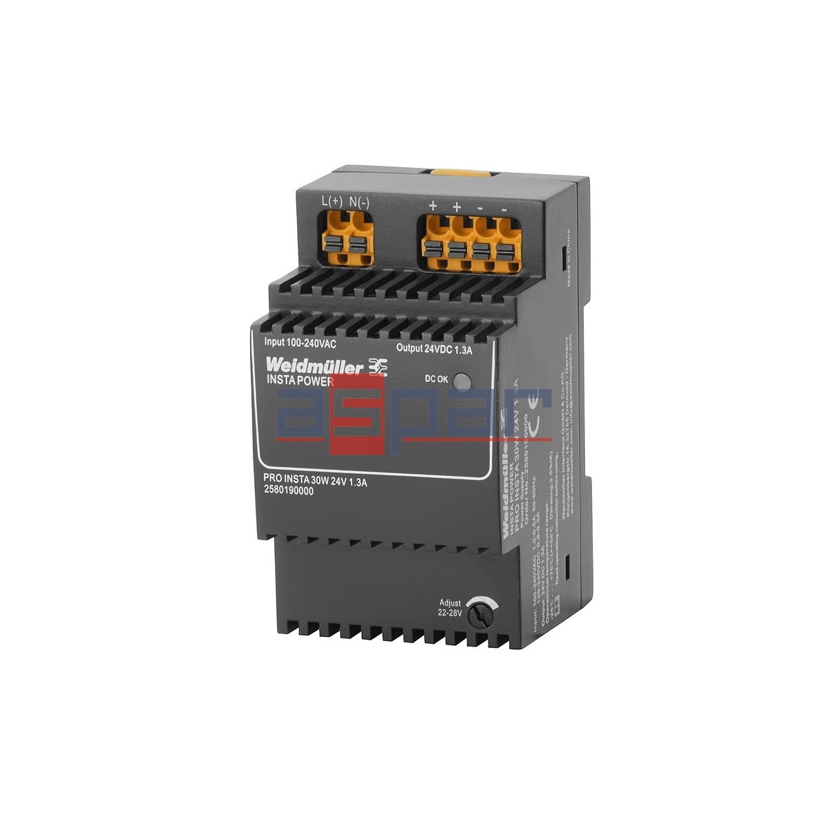 switch-mode power supply unit, 24 V, PRO INSTA 30W 24V 1.3A